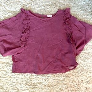 Pink Lily Blouse, mauve color, size XXL (16-18)